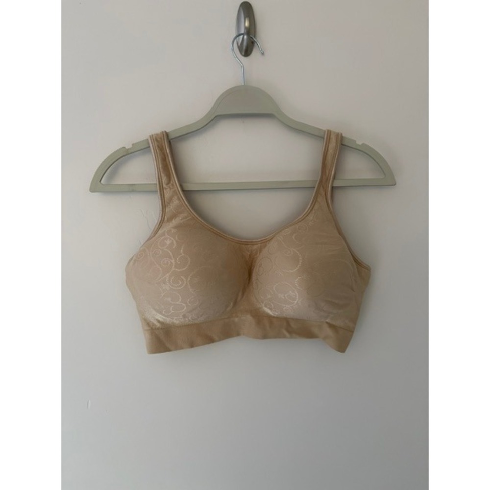 Wacoal Tan Scroll Jacquard Seamless Wireless Full Coverage Bra XL 3488/348H/W488